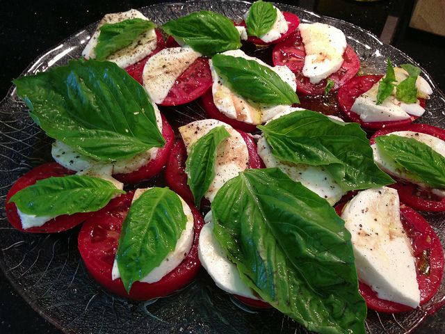 Caprese Salad at the beach