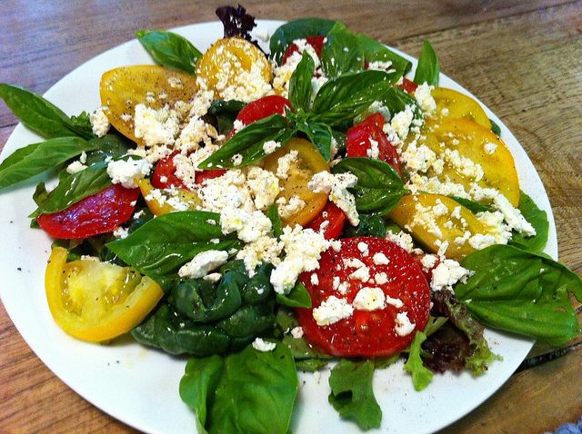 Colorful Caprese Salad with Feta