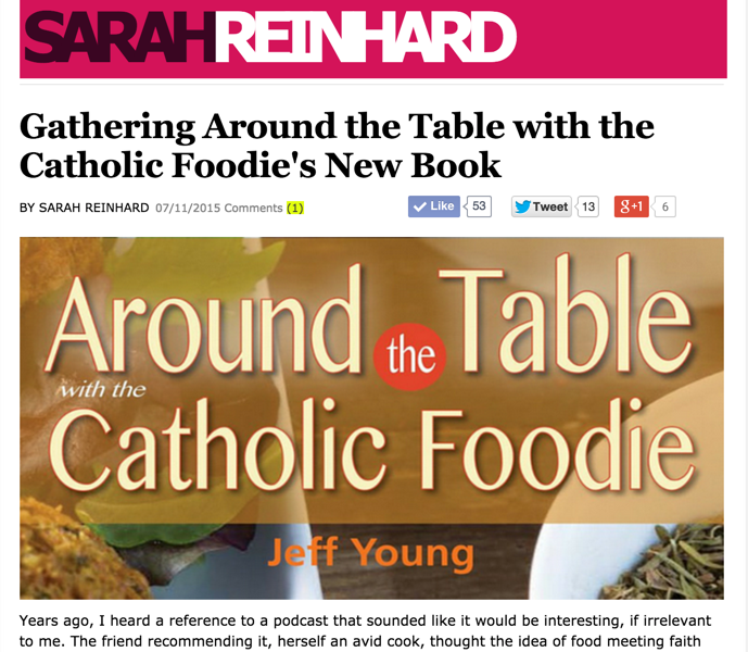 The Catholic Foodie in the National Catholic Register
