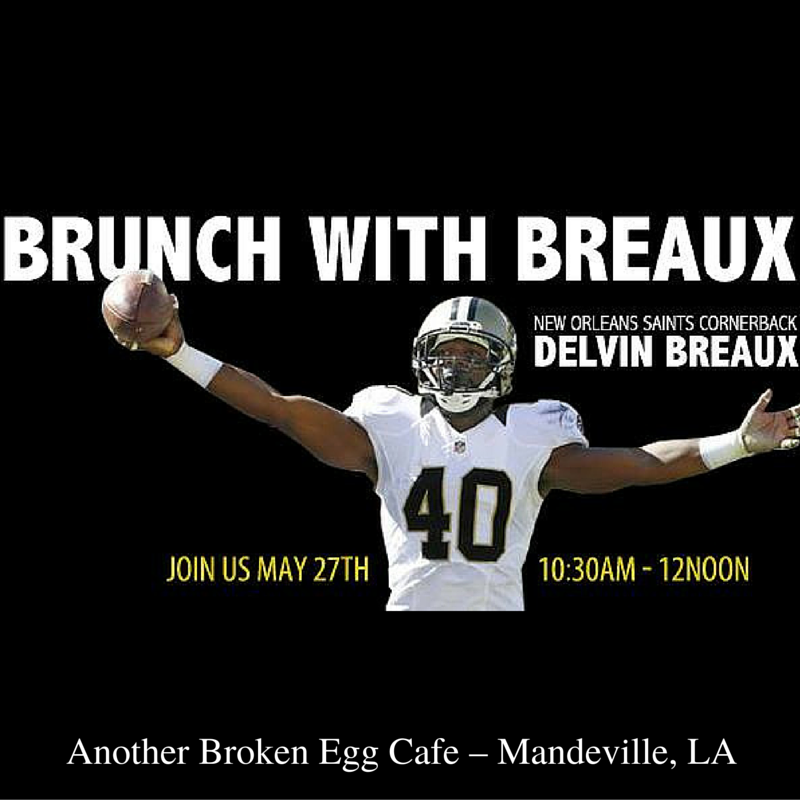 Saints Cornerback Delvin Breaux to Brunch with Fans