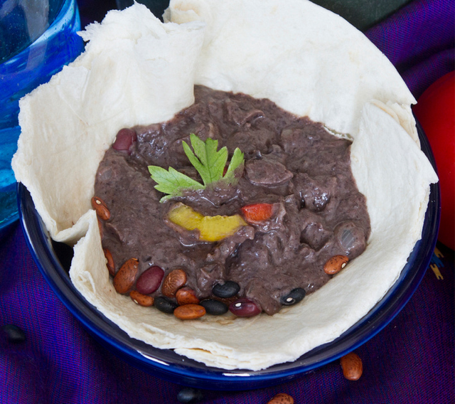 Frijoles Volteados Recipe from Guatemala, and CRS Rice Bowl