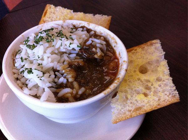Seafood Gumbo and Grilled Oysters