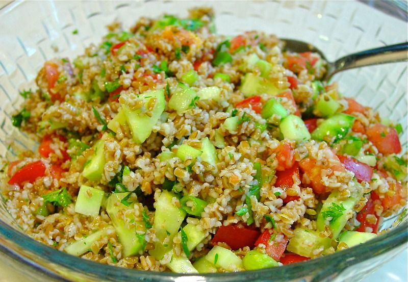 Meatless Friday at CatholicMom.com and Summer Bulgur Salad Recipe