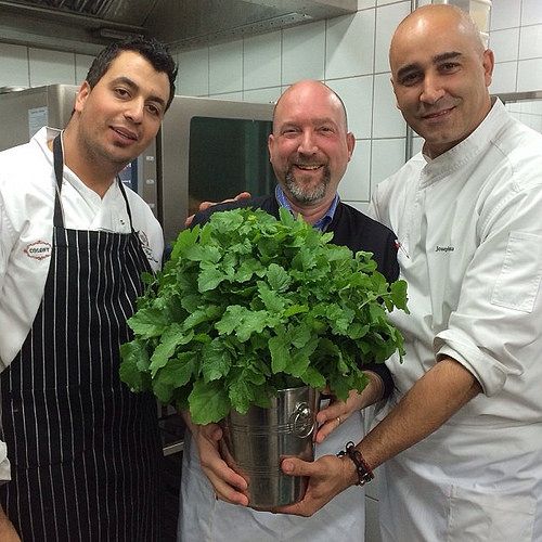 The Catholic Foodie with Chef Muhammad and Chef Joseph Hanna at Magdalena Restaurant.