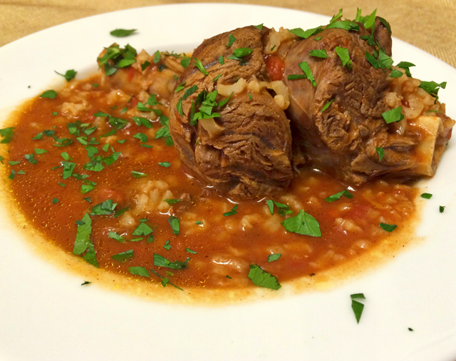 Tomato Soup with Lamb and Rice