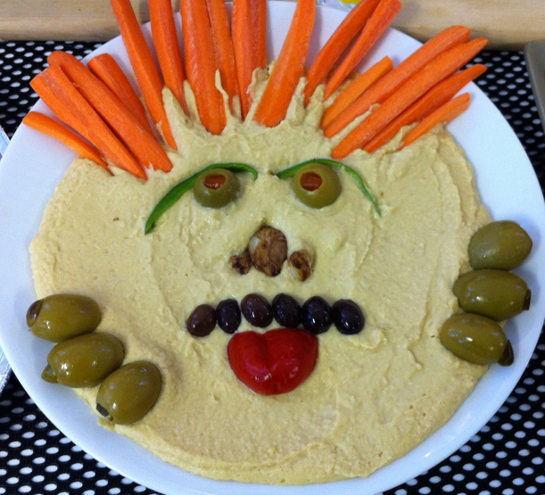 Scary Hummus Halloween #Recipe Idea