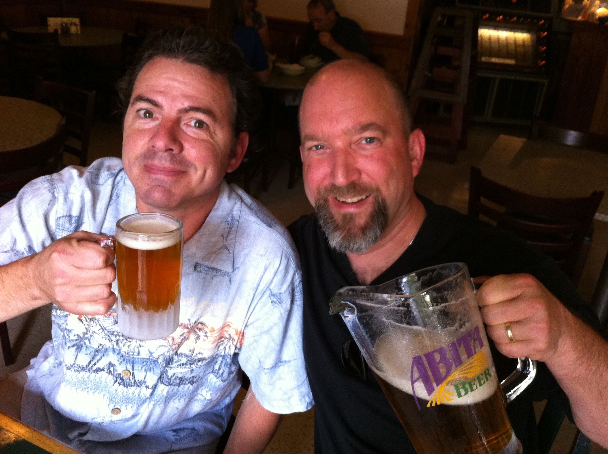 Me and Big D celebrating with Abita Restoration Ale!