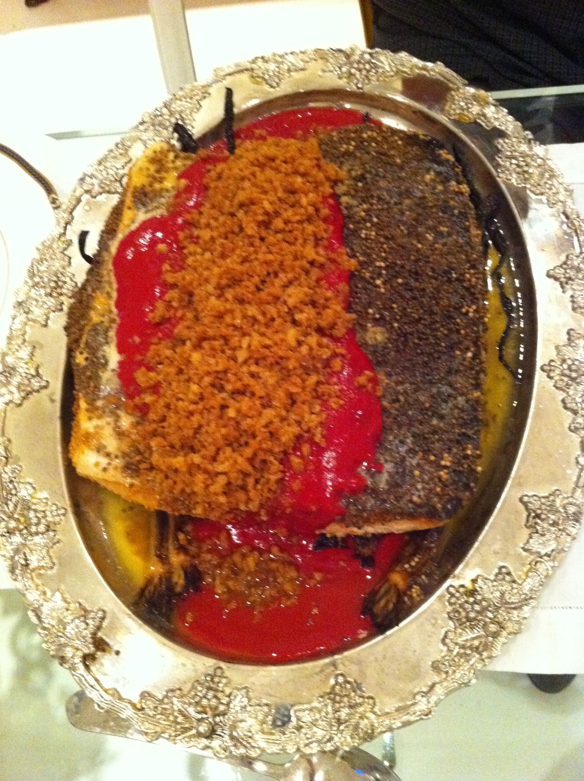 Here's the salmon! Here's the salmon!