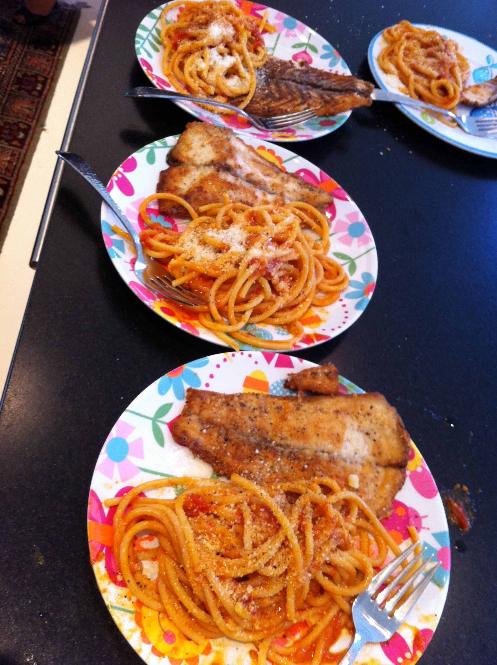 Here are the plates for the kids. YUM! Here are the plates for the kids. YUM!