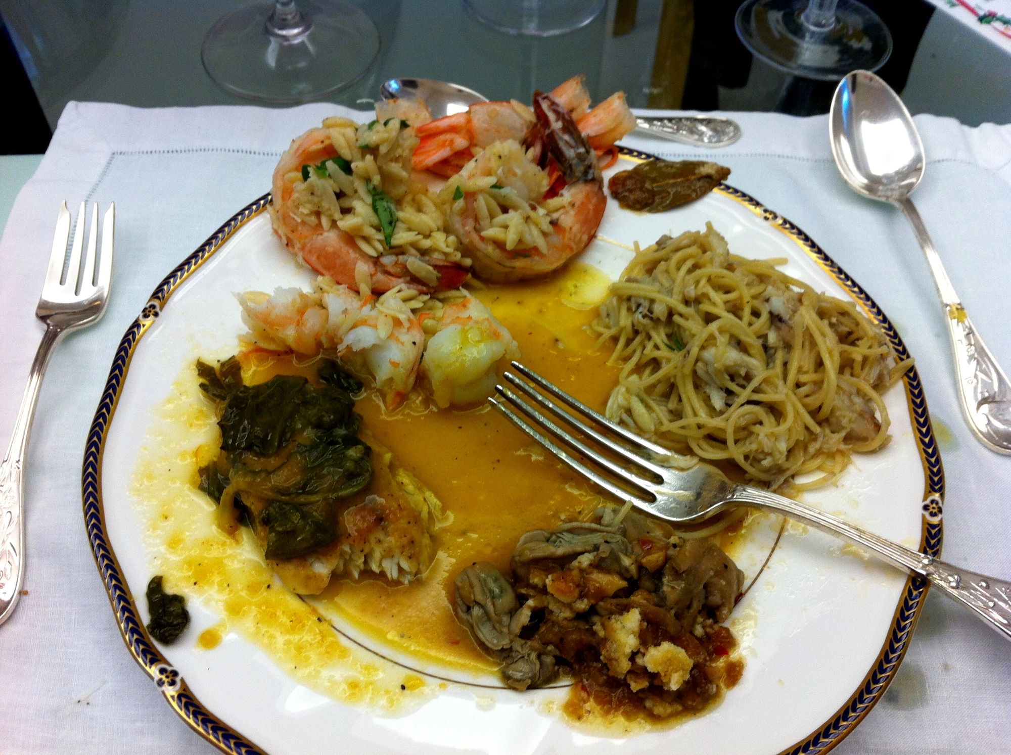 Here's my very messy plate.... Here's my very messy plate....
