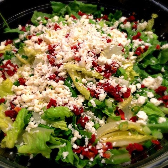 Sensation Salad with Feta and Sun-Dried Tomatoes