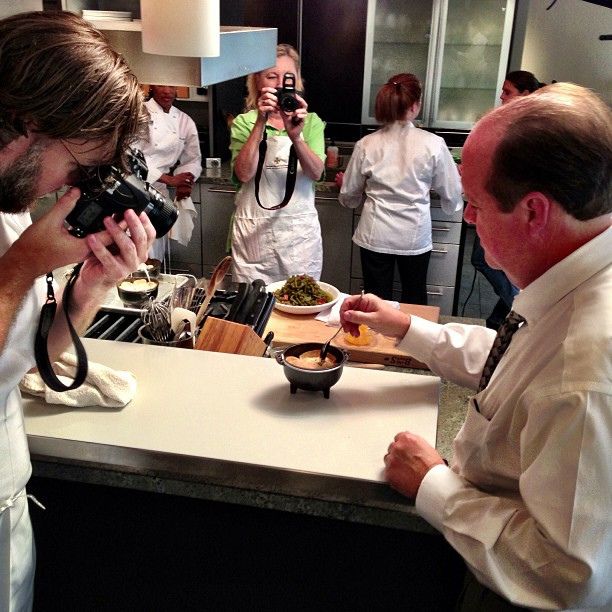 David Dawson at photo shoot for Louisiana Kitchen and Culture Magazine