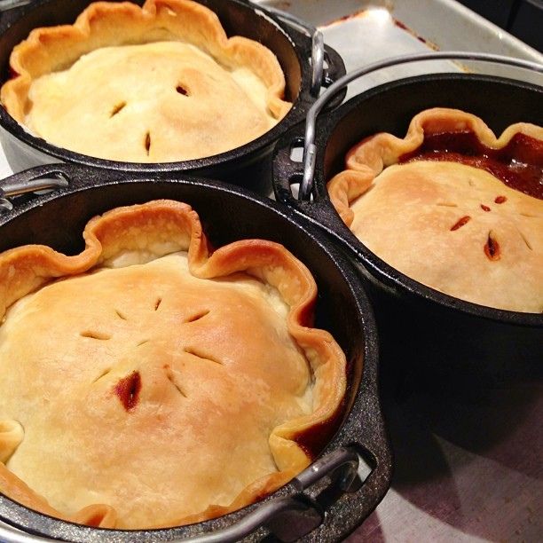 Turkey and Andouille Pot Pies