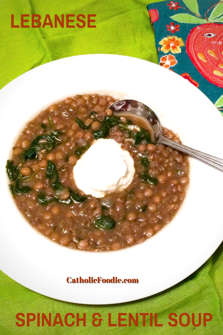 Lebanese Spinach and Lentil Soup